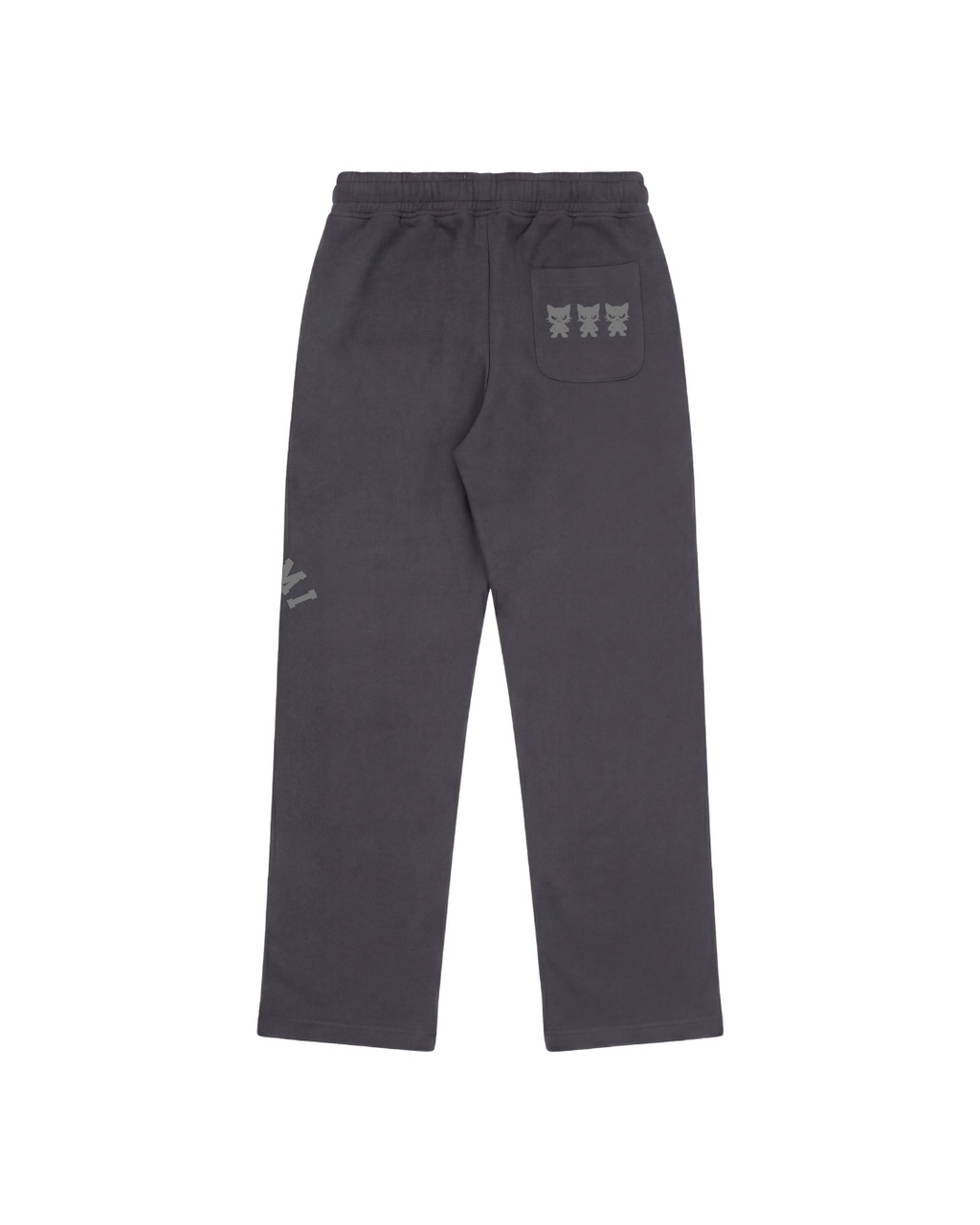 STONE-GREY BAGGY SWEATPANTS