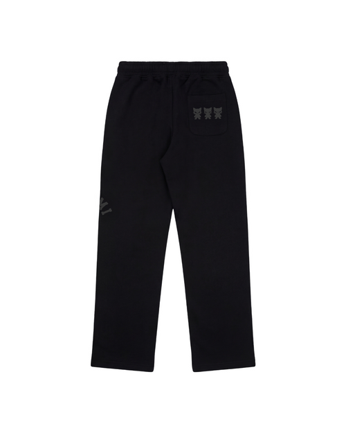 MIDNIGHT BLACK BAGGY SWEATPANTS